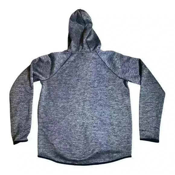 Under Armour Womens S petite Long Sleeve Drawstring Athletic Hoodie T Shirt Navy - Picture 2 of 7